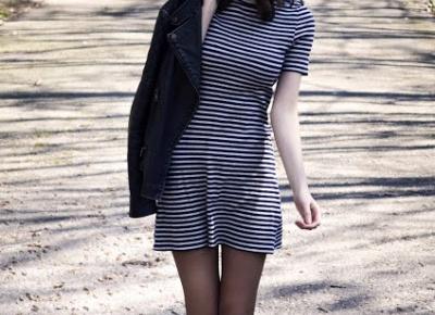 black pearl : Look of The Day - striped dress