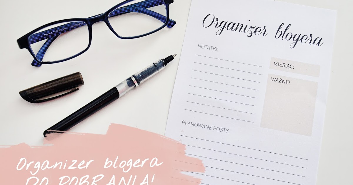 LadyAwa Blog: Organizer blogera - do pobrania!