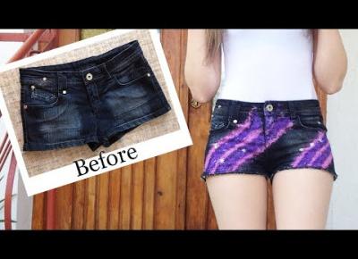 DIY szorty galaxy 🧵