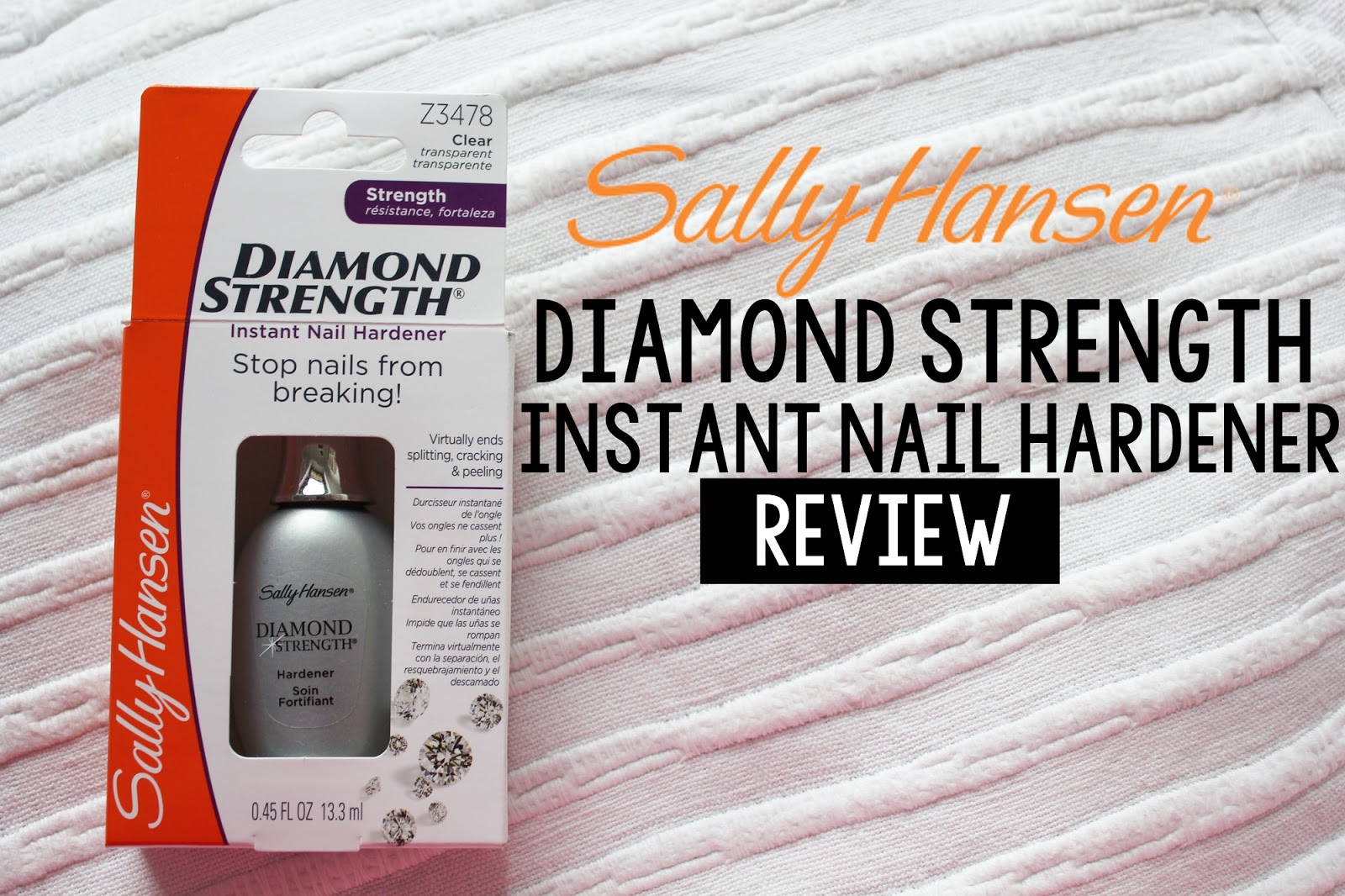 Sally Hansen Diamond Strength Instant Nail Hardener Review.