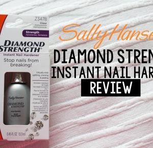 Sally Hansen Diamond Strength Instant Nail Hardener Review.