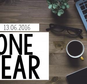 'One Year!.   What I learned from my first year of blogging!'   