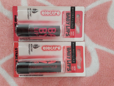 Lucy-chan: ✎Pomadki Maybelline Baby Lips Electro vs NIVEA Fruity Shine