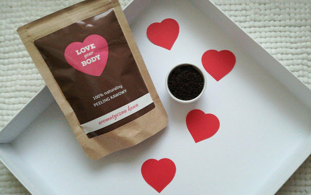 Naturalny peeling kawowy Love Your Body | Aromatyczna kawa - Malinowe C.