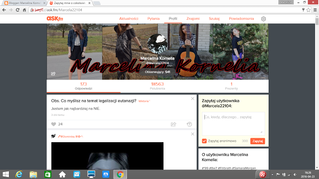 Marcelina Kornelia: Ask.fm ~ Q