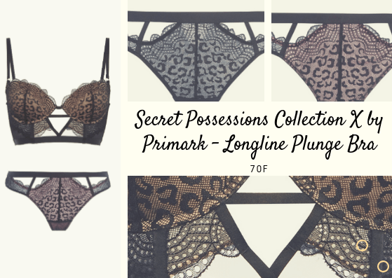 Secret Possessions Collection X by Primark - Longline Plunge Bra 70F - recenzja biustonosza - Miski Dwie - blog o dwóch biustach