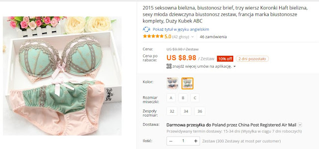 Aliexpress - Jak Kupić, By Nie Zwariować - Miski Dwie - bieliźniarski blog inkluzywny