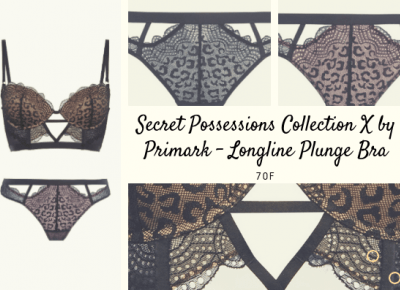 Secret Possessions Collection X by Primark - Longline Plunge Bra 70F - recenzja biustonosza - Miski Dwie - blog o dwóch biustach