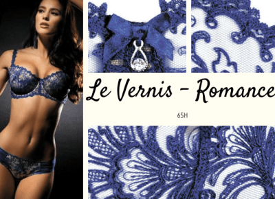 Błękit Thénarda; recenzja biustonosza Le Vernis - Romance 65H - Miski Dwie [+kod rabatowy!]
