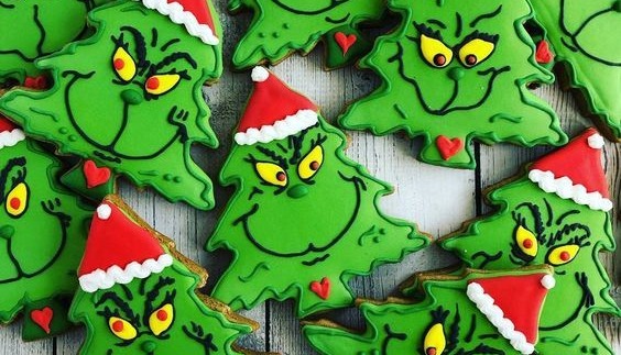 Słodkości z motywem Grincha