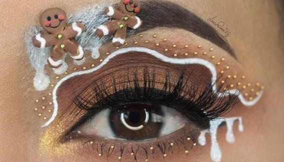 Świąteczne make up z Pinterest