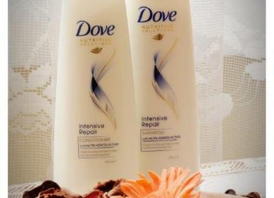 Dove odbudowało co zniszczyła prostownica, kosmetyki do włosów Dove