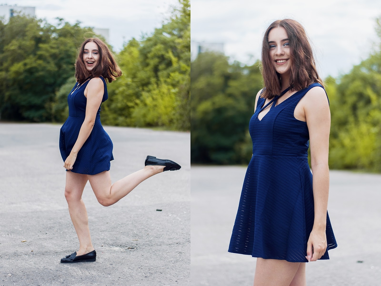 Gdzie wylatuje na wakacje? || Blue Dress #outfit 61