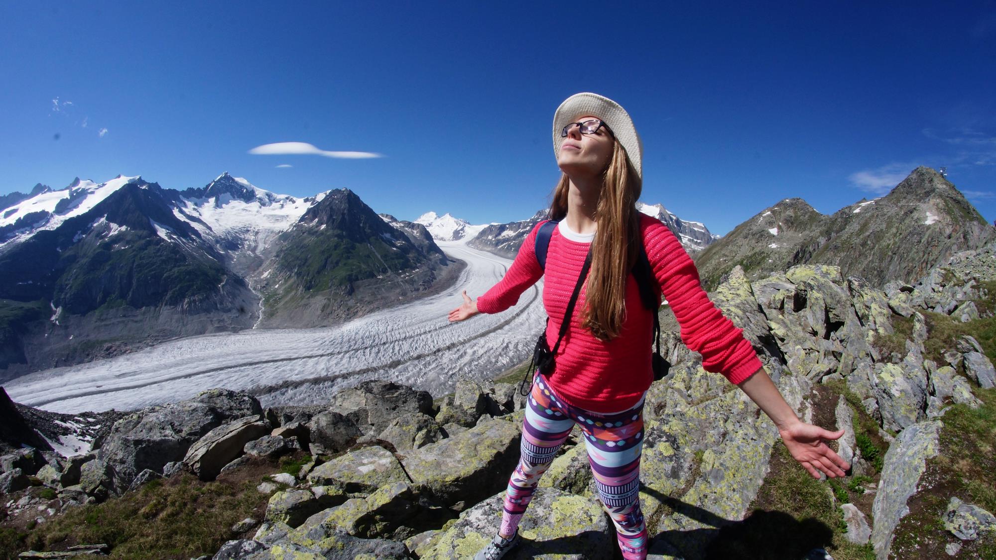 Pzejażdżka na lodowiec - czyli szwajcarskie serpentyny i Eggishorn