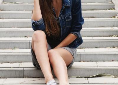 sensibles: LONG GREY DRESS & JEANS JACKET