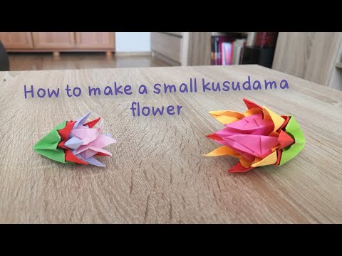 How to make a small kusudama flower