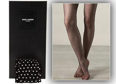 Najdroższe kabaretki na świecie Saint Laurent i Bodystocking - Testerki Rajstop