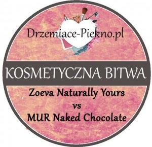 Drzemiące-Piękno: Kosmetyczna bitwa odc. 1 - PALETKI CIENI - ZOEVA Naturally Yours vs. Makeup Revolution Naked Chocolate