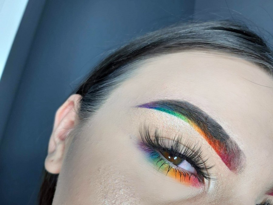 rainbow makeup 🌈