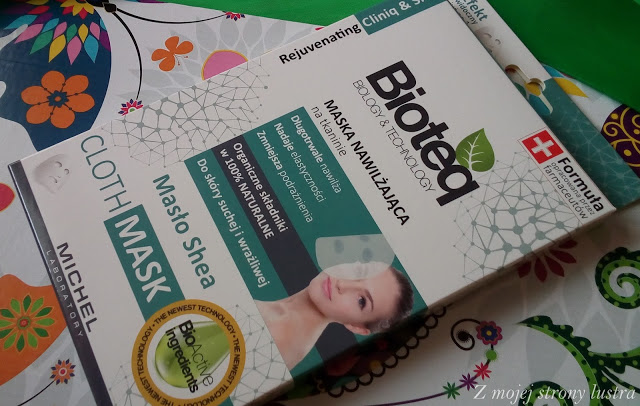 Bioteq maska nawilżająca na tkaninie | Z mojej strony lustra - blog kosmetyczny