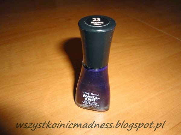 Z mojej strony lustra: Lakier Sally Hansen 23 Blazing Blue - zawiódł kolor, zawiodła jakość...