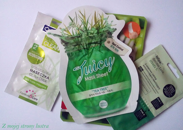 Holika Holika Tea Trea Juicy oczyszczająco-ściągająca maseczka do twarzy | Z mojej strony lustra - blog kosmetyczny