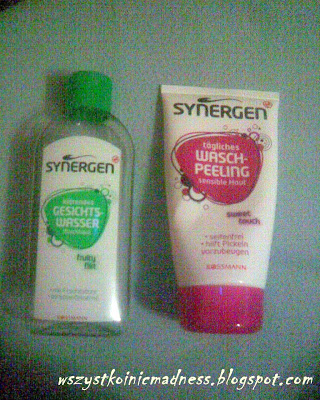 Z mojej strony lustra: Synergen - płyn do mycia twarzy i peeling