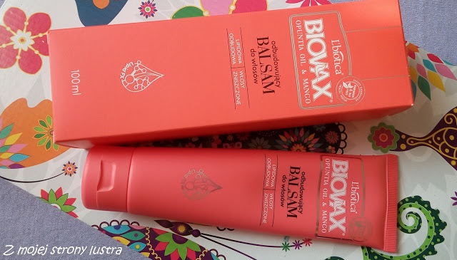 L'biotica Biovax Odbudowujący balsam do włosów Opuntia Oil&Mango; | Z mojej strony lustra - blog kosmetyczny