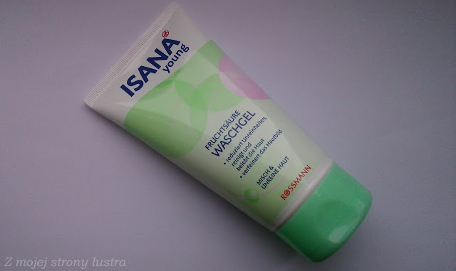 Żel do mycia twarzy z kwasem owocowym Isana Young | Z mojej strony lustra - blog kosmetyczny