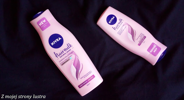 NIVEA hairmilk Natural Shine pielęgnujący szampon i odżywka do włosów (d/s) | Z mojej strony lustra - blog kosmetyczny