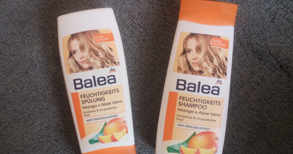 Z mojej strony lustra: Nawilżający duet do włosów Balea: szampon i odżywka (d/s) Mango i Aloes