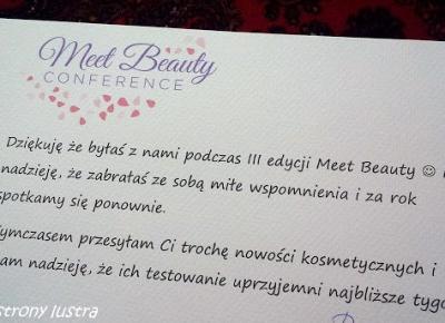 Z mojej strony lustra: Upominki z Meet Beauty III - część II