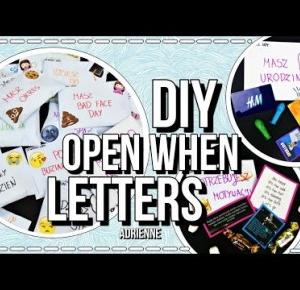 DIY: OPEN WHEN LETTERS!