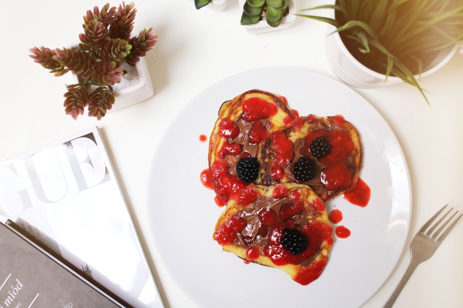 PANCAKES Z NUTELL? I OWOCAMI | BREAKFAST IDEA - AGNIESZKACZECH