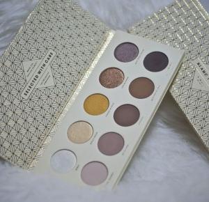 ZOEVA BLANC FUSION Palette Paleta cieni swatche - Feather - Mój sposób na modę 