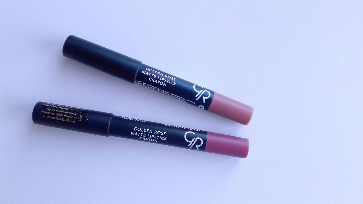 Matowe pomadki  w kredce Golden Rose Matte Lipstick Crayon  - Olandia