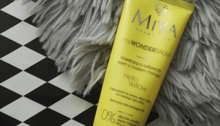 Miya Cosmetics-myWONDERbalm, Hello Yellow nawilżająco-odżywczy krem z masłem mango.