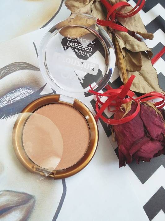 Bronzer z drobinkami