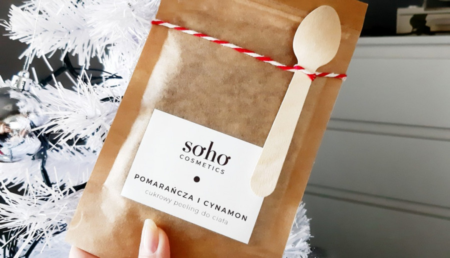 Soho Cosmetics - Peeling do ciała, cukrowy, pomarańcza i cynamon.