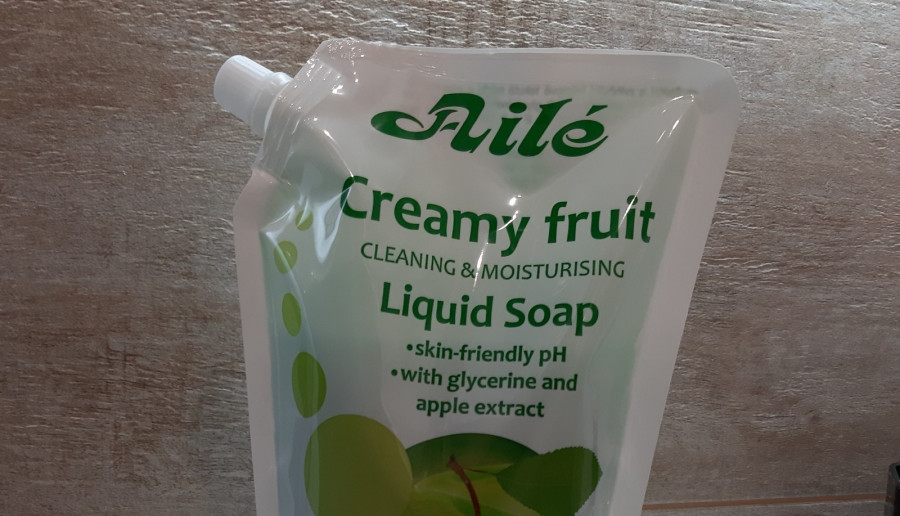 Aile - Creamy fruit, Mydło w płynie o zapachu jabłkowym.