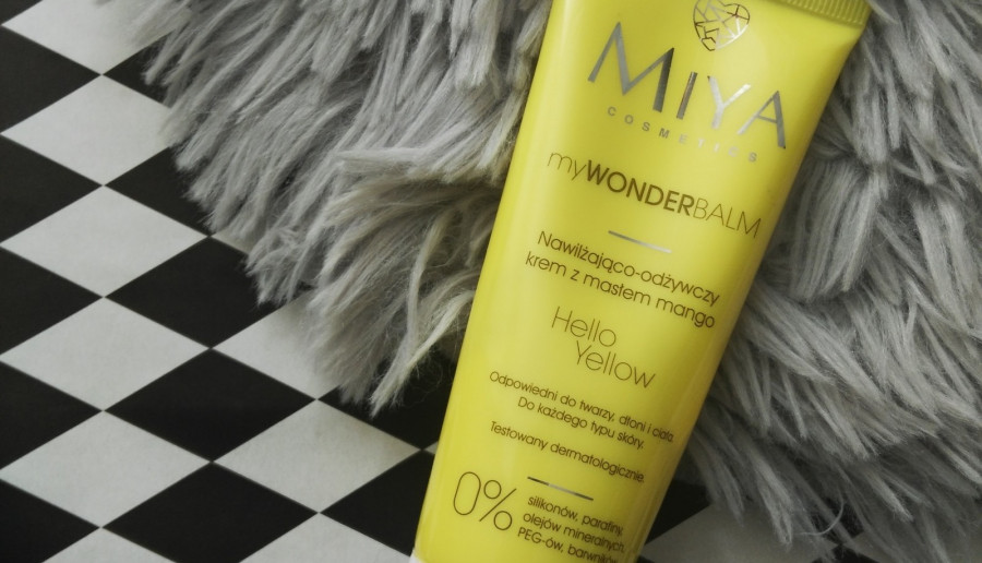 Miya Cosmetics-myWONDERbalm, Hello Yellow nawilżająco-odżywczy krem z masłem mango.