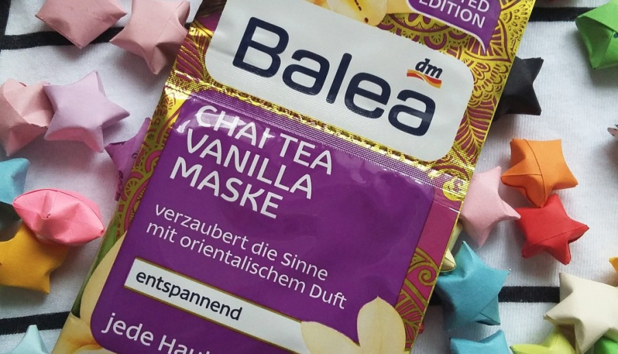 Balea - Chai Tea Vanilla, Odprężająca maseczka do twarzy z ekstraktem waniliowym o orientalnym zapachu.