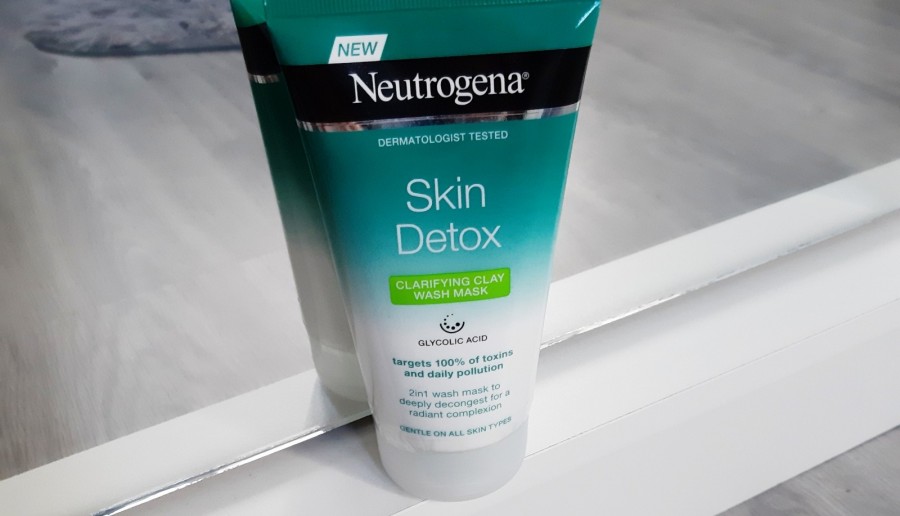 Neutrogena - Skin Detox, Clarifying Clay Wash Mask, Maska do twarzy, Oczyszczająca, 2w1.