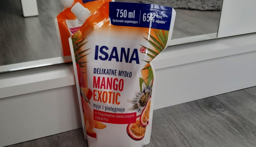 Isana - Mydło do rąk w płynie, Mango Exotic.