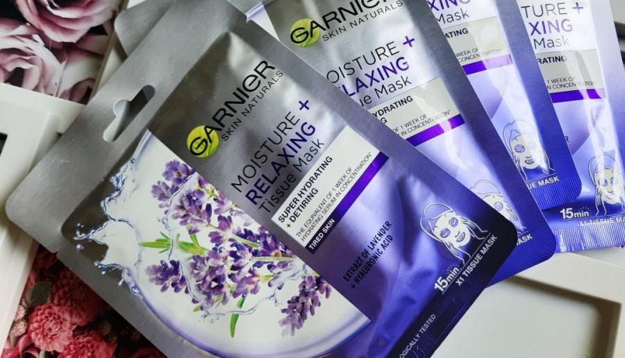 Garnier - Skin Naturals, Maska do twarzy w płacie, Moisture + Relaxing.