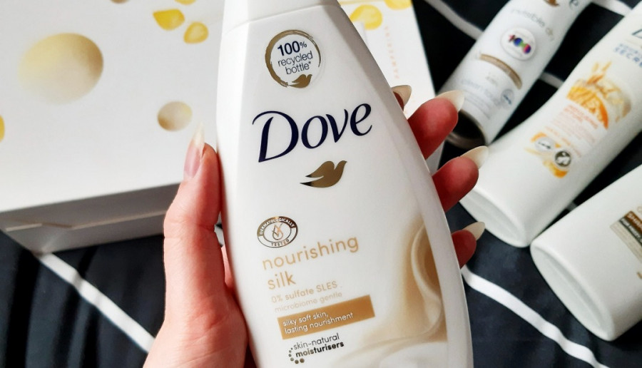 Dove - Żel pod prysznic, nourishing silk.