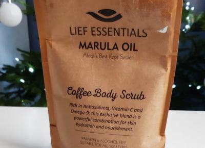 Lief Essentials - Coffee Body Scrub, Peeling do ciała, Kawowy, Marula Oil, Africa's Best Kept Secret.
