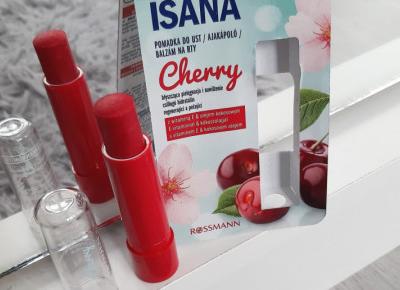 Isana - Pomadka ochronna do ust, Cherry.