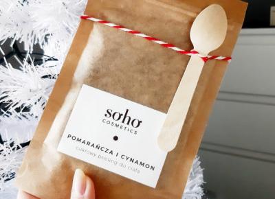 Soho Cosmetics - Peeling do ciała, cukrowy, pomarańcza i cynamon.