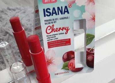 Isana - Pomadka ochronna do ust, Cherry.